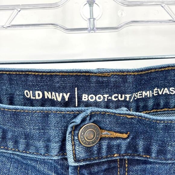 Old Navy Men’s Bootcut Blue Jeans Size 42x32 - Picture 4 of 6